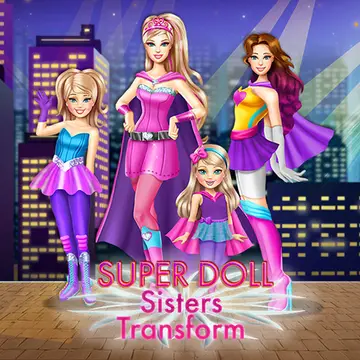 Super Doll Sisters Transform – Online Kleiderspiel für Mädchen kostenlos spielen