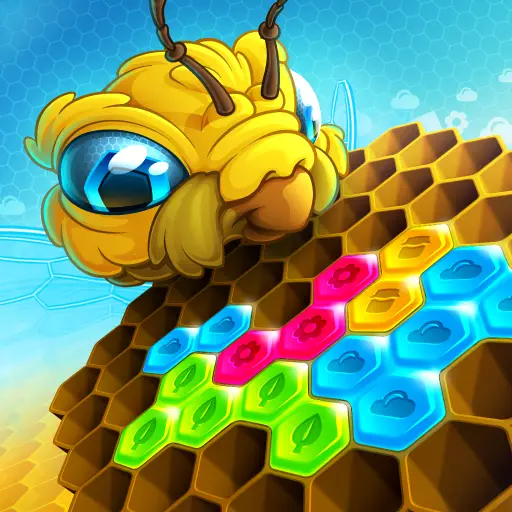 Super Hexbee Merger لعبة تركيب الأشكال مجانية أونلاين