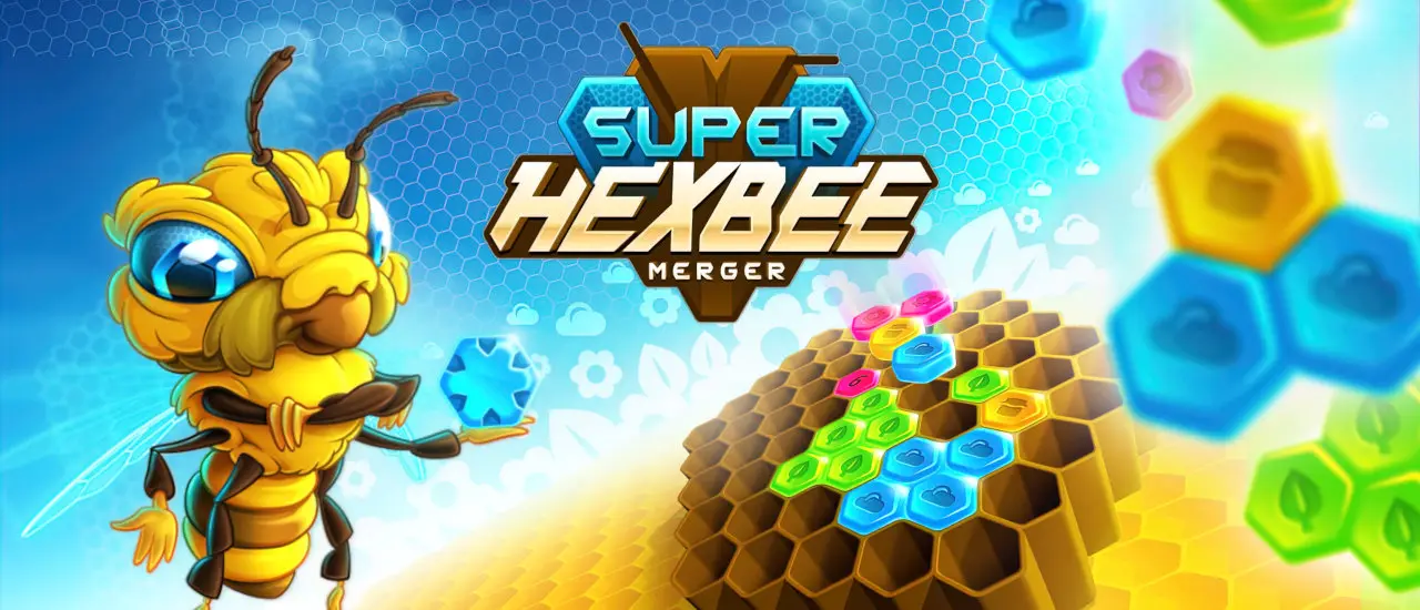 Super Hexbee Merger لعبة تركيب الأشكال مجانية أونلاين