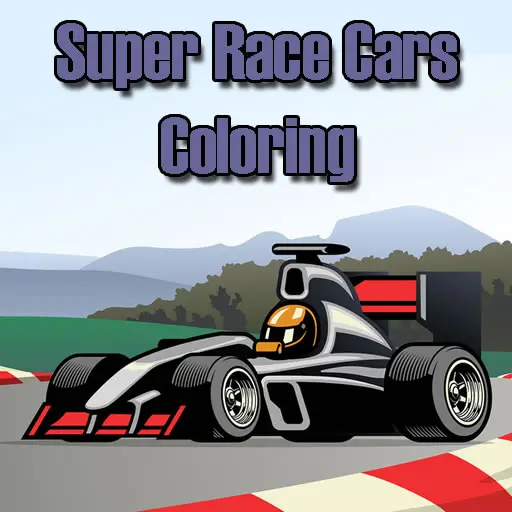 Super Race Cars Coloring Game - Free Online Kids Coloring