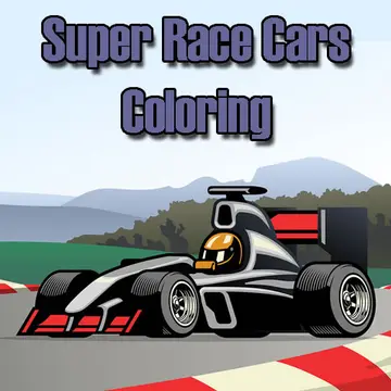Super Race Cars Coloring Game - Free Online Kids Coloring