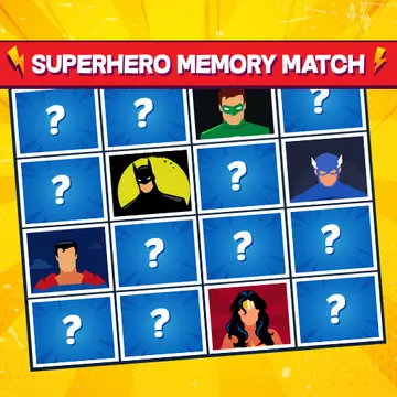 Superhero Memory Match - Ücretsiz Oyna ve Eğlenceli Bulmaca Oyunu