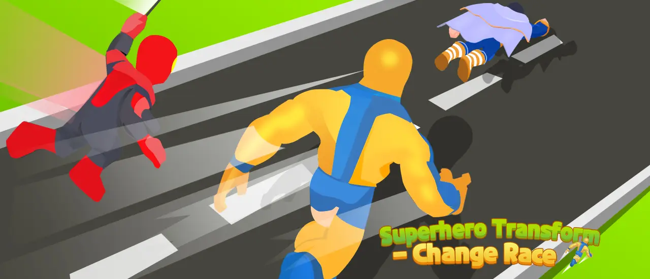 Superhero Transform Change Race - Jeu de course et transformation gratuit