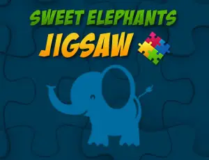 Sweet Elephants Jigsaw - Ücretsiz Online Puzzle Oyna