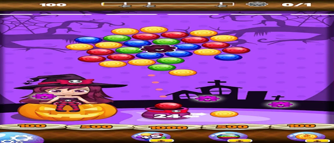 Sweet Helloween Bubble Shooter - Jeu en ligne gratuit