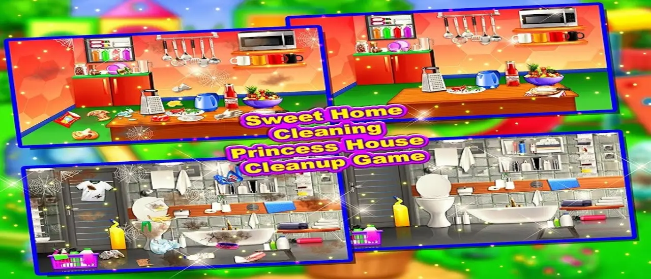Sweet Home Cleaning:プリンセスハウス掃除ゲーム|無料で遊べるお掃除ゲーム