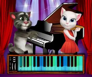Talking Tom Piano Time - 子供向け無料オンラインピアノゲーム