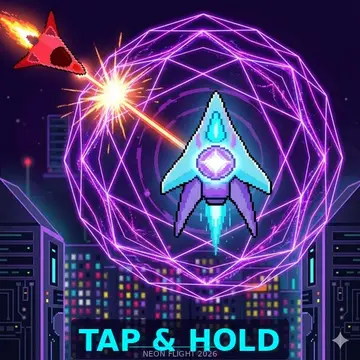 Tap-Hold: Juego de arcade de vuelo neon cyberpunk gratis