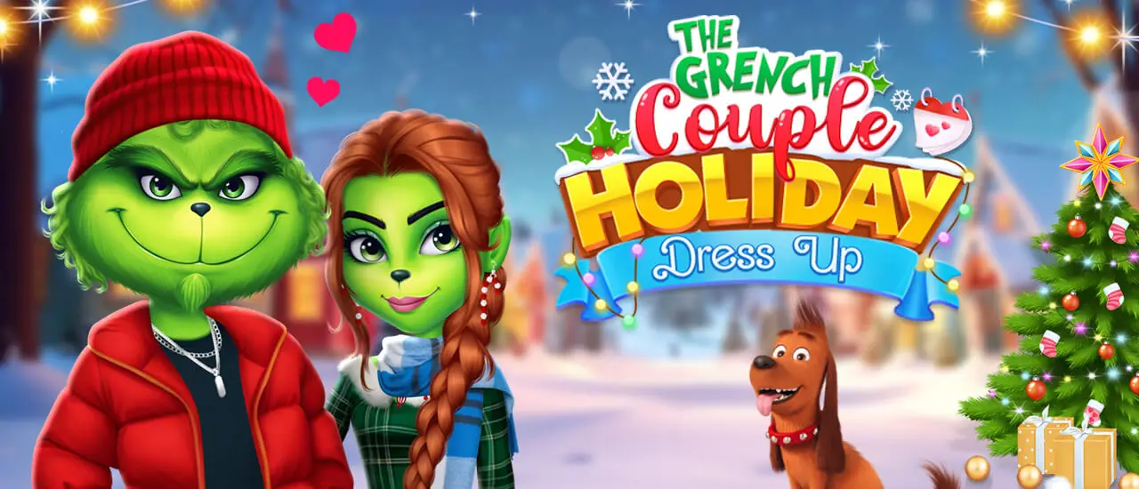 The Grench Couple Holiday Dress up