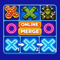 Tic Tac Toe Merge - Juego de mesa y rompecabezas en línea gratis