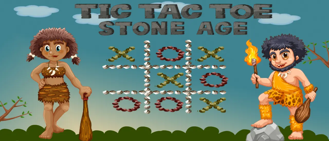 Tic Tac Toe Stone Age
