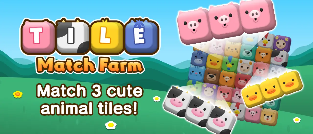 Tile Match Farm - Jogue Grátis e Divirta-se com Quebra-Cabeças de Animais