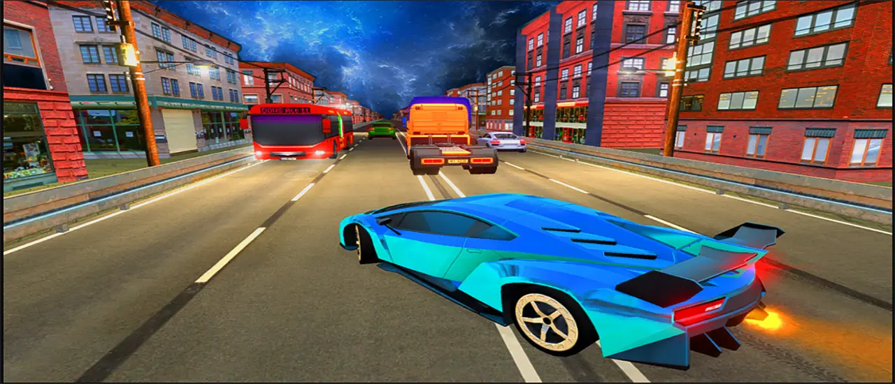 Traffic Zone Car Racer - Free Endless Racing Game