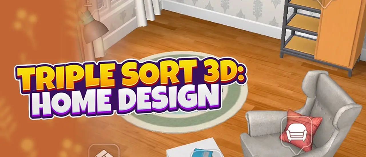 Triple Sort 3D Home Design - Jeu de Match-3 et décoration