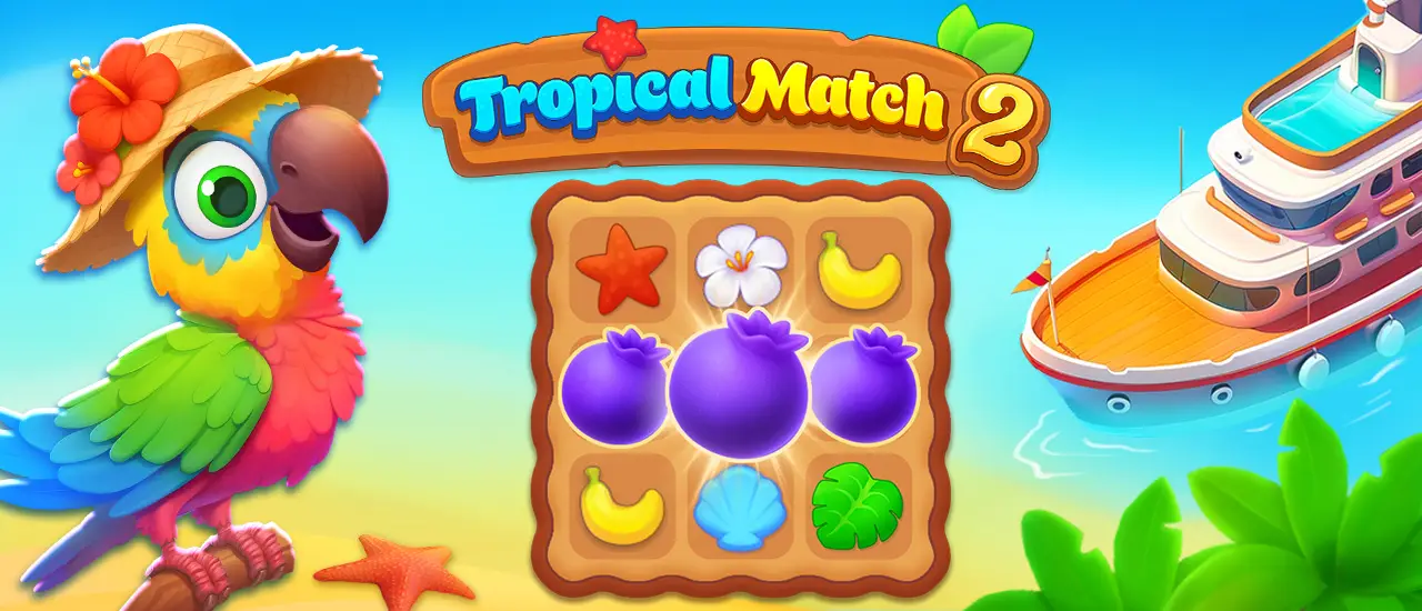 Tropical Match 2 - Play Free Match-3 Puzzle Game Online
