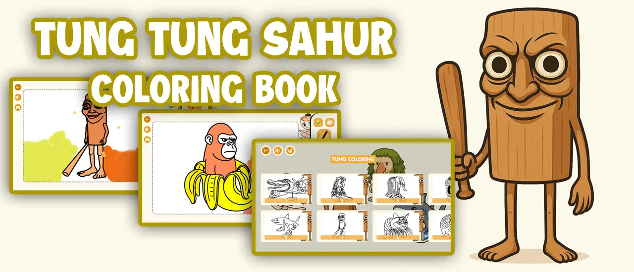Tung Tung Sahur Coloring Book