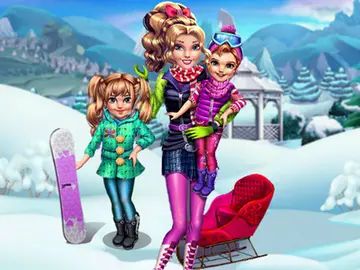 Twins Winter Fun! لعبة تلبيس وتسلية شتوية مجانية للأطفال