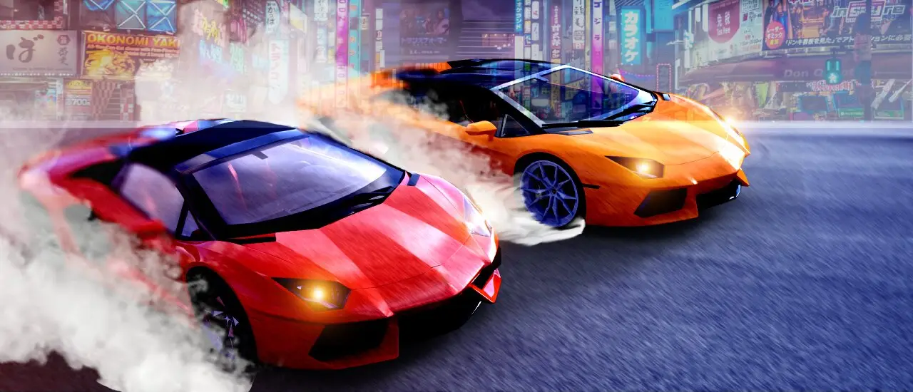 Two Lambo Rivals: Drift - Jogue e Faça Drift no Estilo Tokyo
