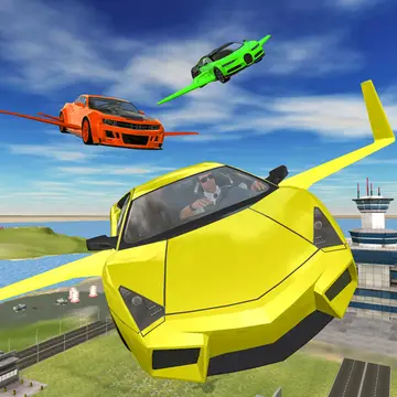 Ultimate Flying Car 3d Oyna - Ücretsiz Hava Araba Yarışı