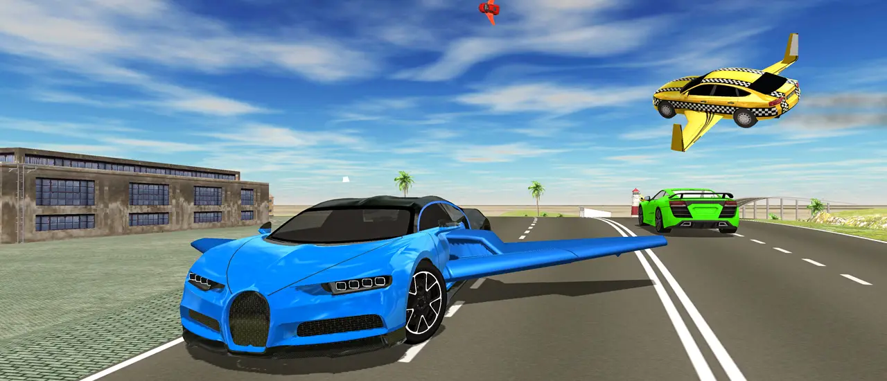 Ultimate Flying Car 3D - Jeu de Course Aérienne Gratuit