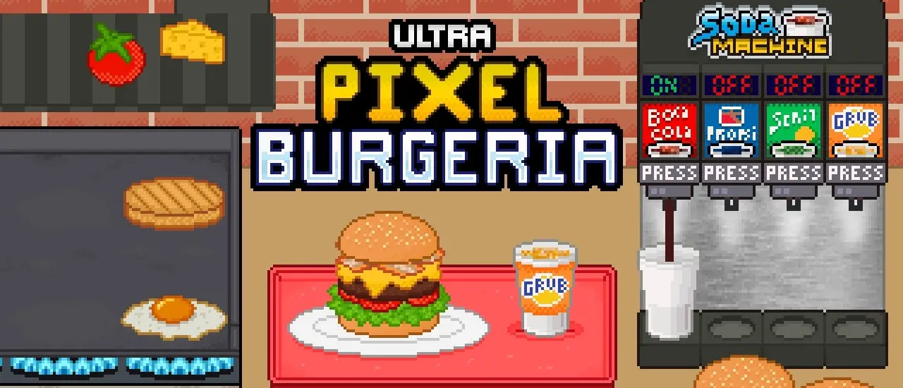 Ultra Pixel Burgeria - Play Cooking Game & Make Delicious Burgers