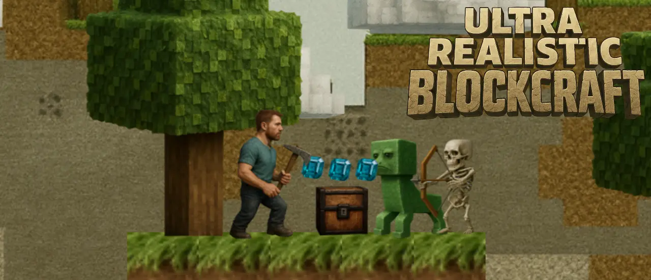 Ultra Realistic BlockCraft - Jogue Online e Grátis