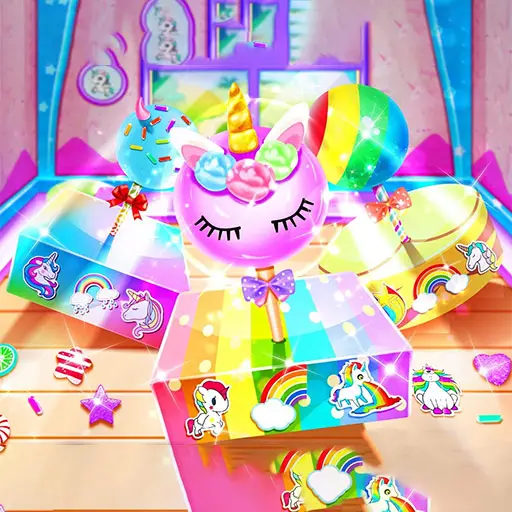 ユニコーンケーキポップス無料ゲーム｜お菓子作りとファッション遊び