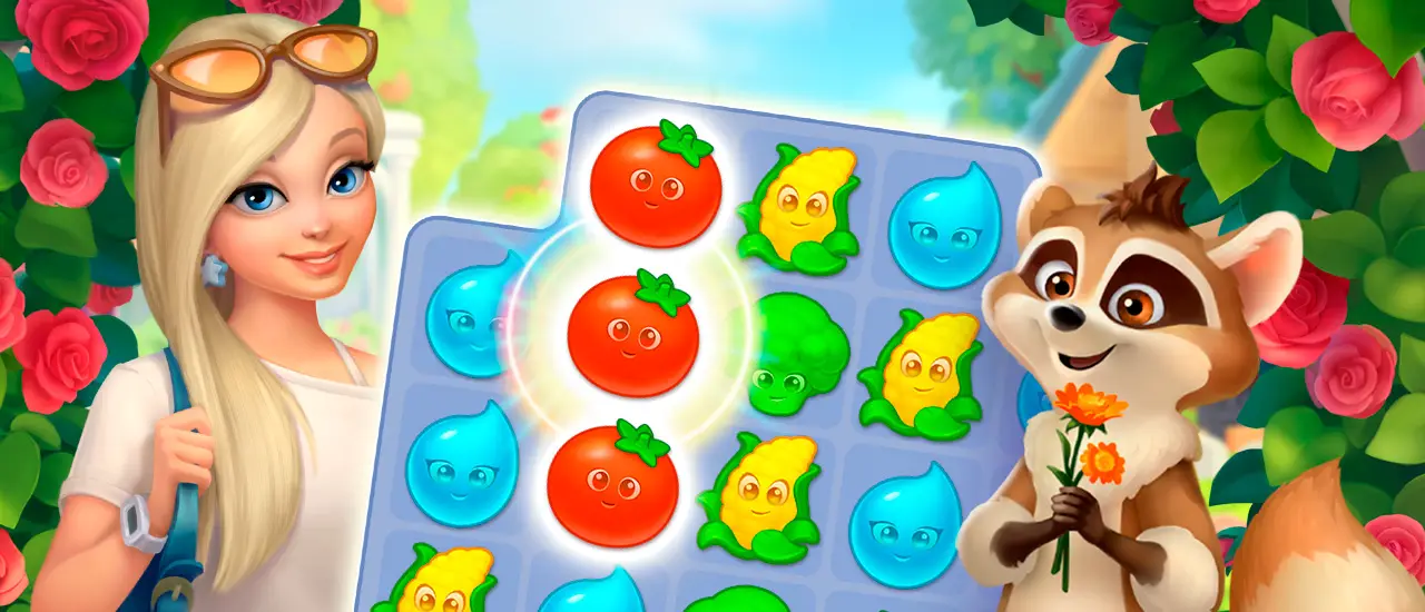 VegaMix Match-3 Village: Juego gratis para jugar en línea