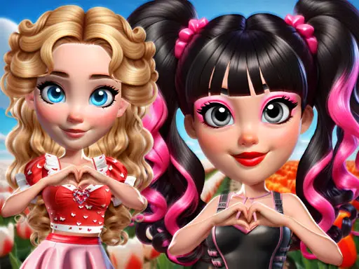 Vibrant Hearts Glamour vs Punk – Play Game für Mode und Style