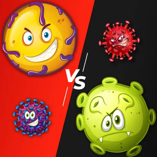 Virus War Multiplayer لعبة مجانية أونلاين للعب مع الأصدقاء