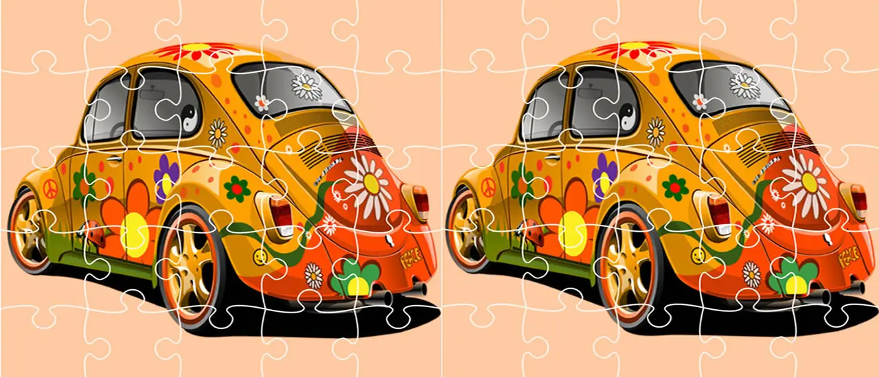لعب لعبة تركيب الصور VW Beetle مجانًا عبر الإنترنت