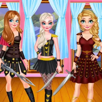 Warrior Princess Oyunları - Ücretsiz Çocuk ve Kızlar İçin Giydirme Oyunu