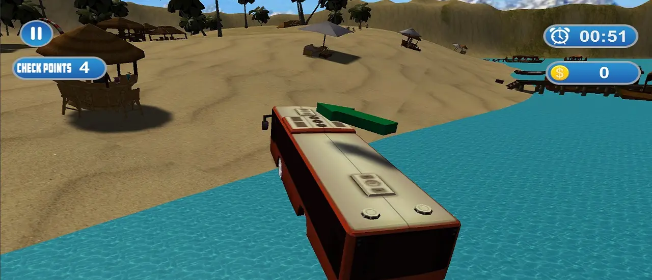 Water Bus Island Simulator لعبة قيادة الحافلات المائية مجانًا