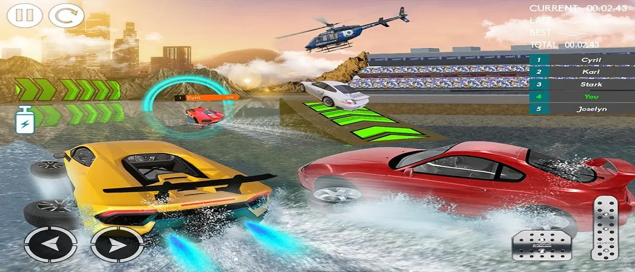 Water Car Stunt Racing 2019 - Play Free 3D Car Stunt Games