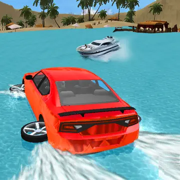 Water Slide Car Race - 無料のレースゲームで遊ぼう