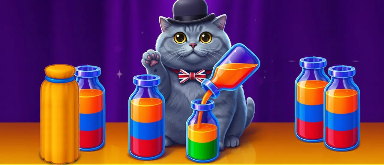Water Sort - Koleksiyonlar ile Ücretsiz Oyna Puzzle Oyunu