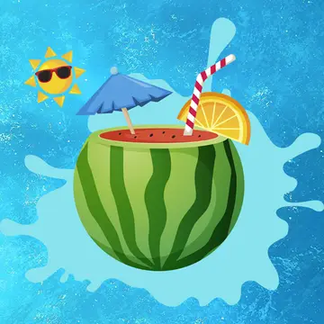 Watermelon and Drinks Puzzle - Jogo de Quebra-Cabeça Online Grátis