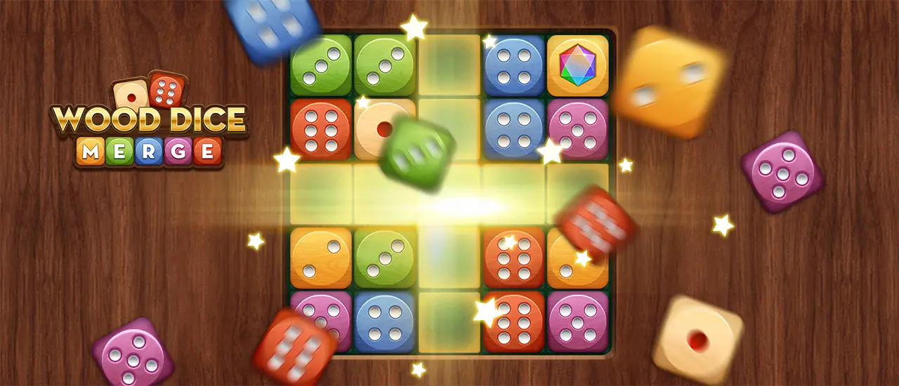 Wood Dice Merge - Jeu de Fusion de Dés en Bois Gratuit