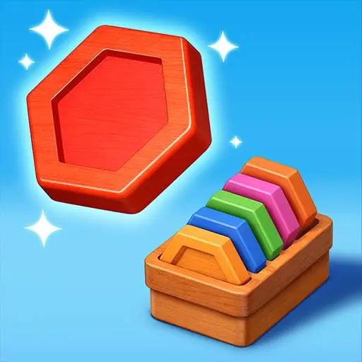 Wood Hexa Factory Spiel online kostenlos – Puzzle & Sortierspiel