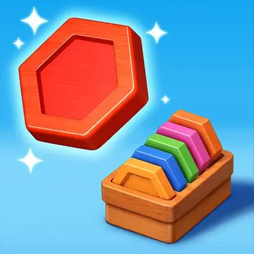 Wood Hexa Factory Spiel online kostenlos – Puzzle & Sortierspiel