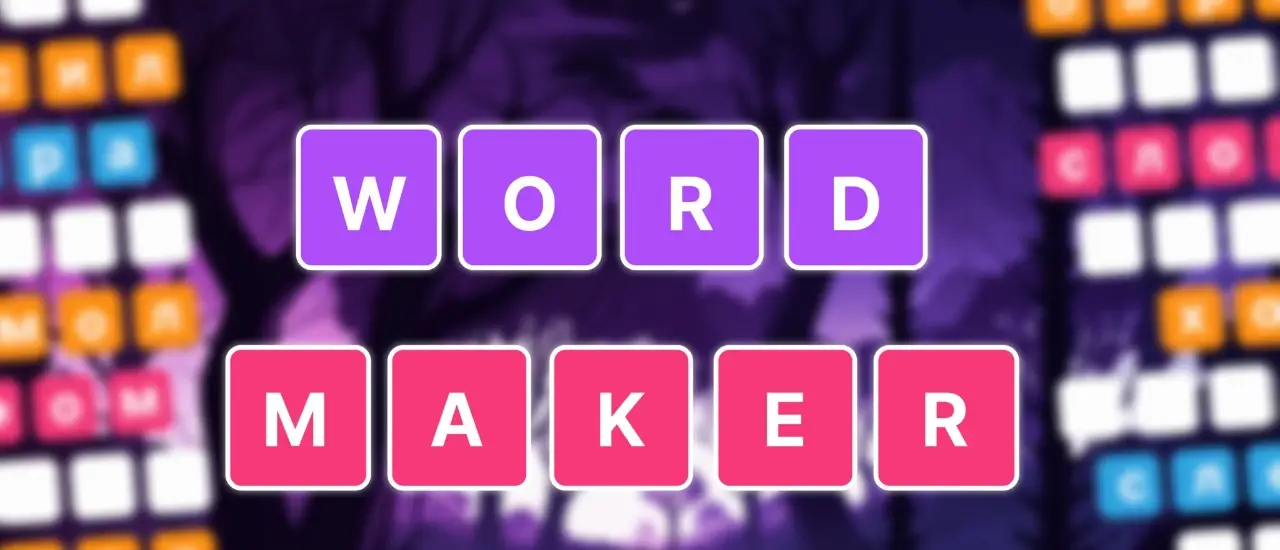 Word Maker - Jogo de Palavras Casual Grátis para Jogar Online