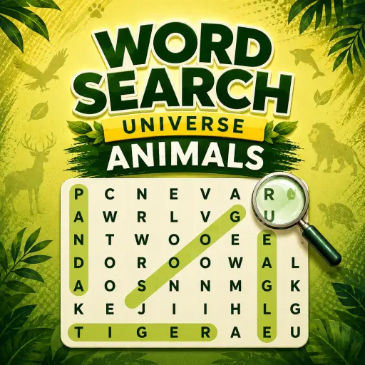 Word Search Universe Animals – Kostenloses Wortsuchspiel online spielen