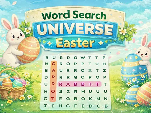 Word Search Universe Easter 無料で遊べるパズルゲーム|春の季節を楽しもう
