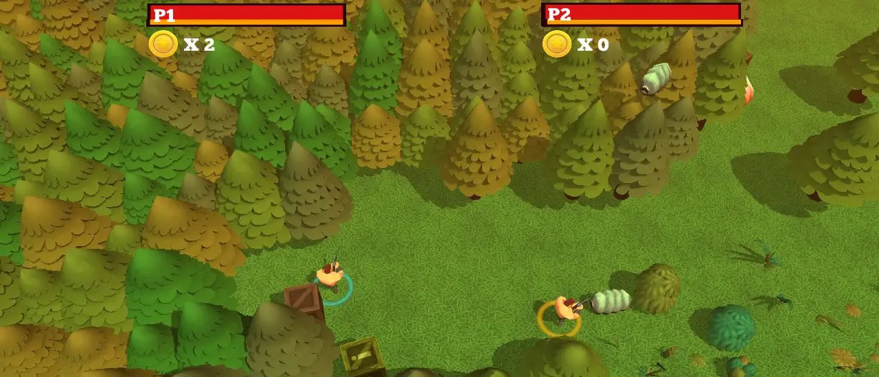 Worms Combat Coop - Juego cooperativo en línea y para PC