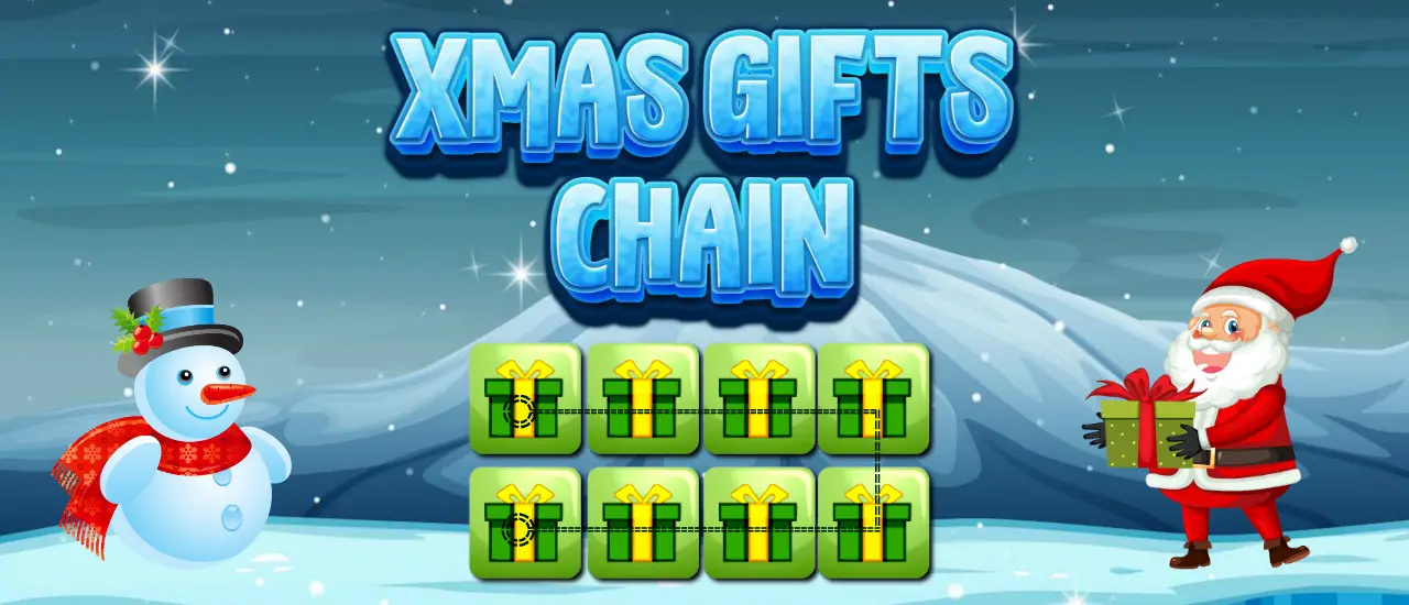 Xmas Gifts Chain kostenlos spielen – Puzzlespiel online & simpel