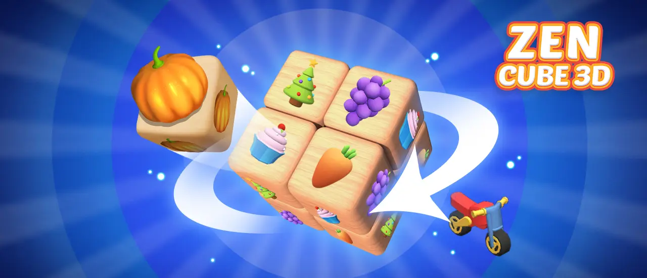 Zen Cube 3D - Jogue Jogo de Quebra-Cabeça Relaxante e Match 3D Grátis