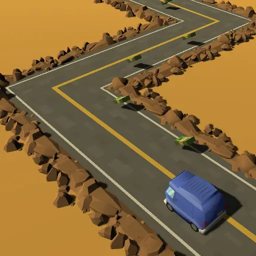 Zigzag Highway - Jeu de course infini gratuit en ligne