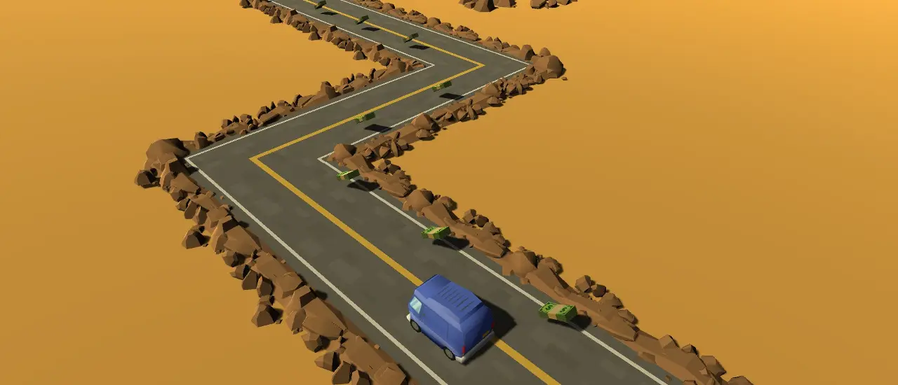 Zigzag Highway - Jeu de course infini gratuit en ligne