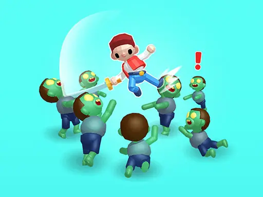 لعبة قتل الزومبي رسم وتفكير مجانية - Zombie Killer Draw Puzzle